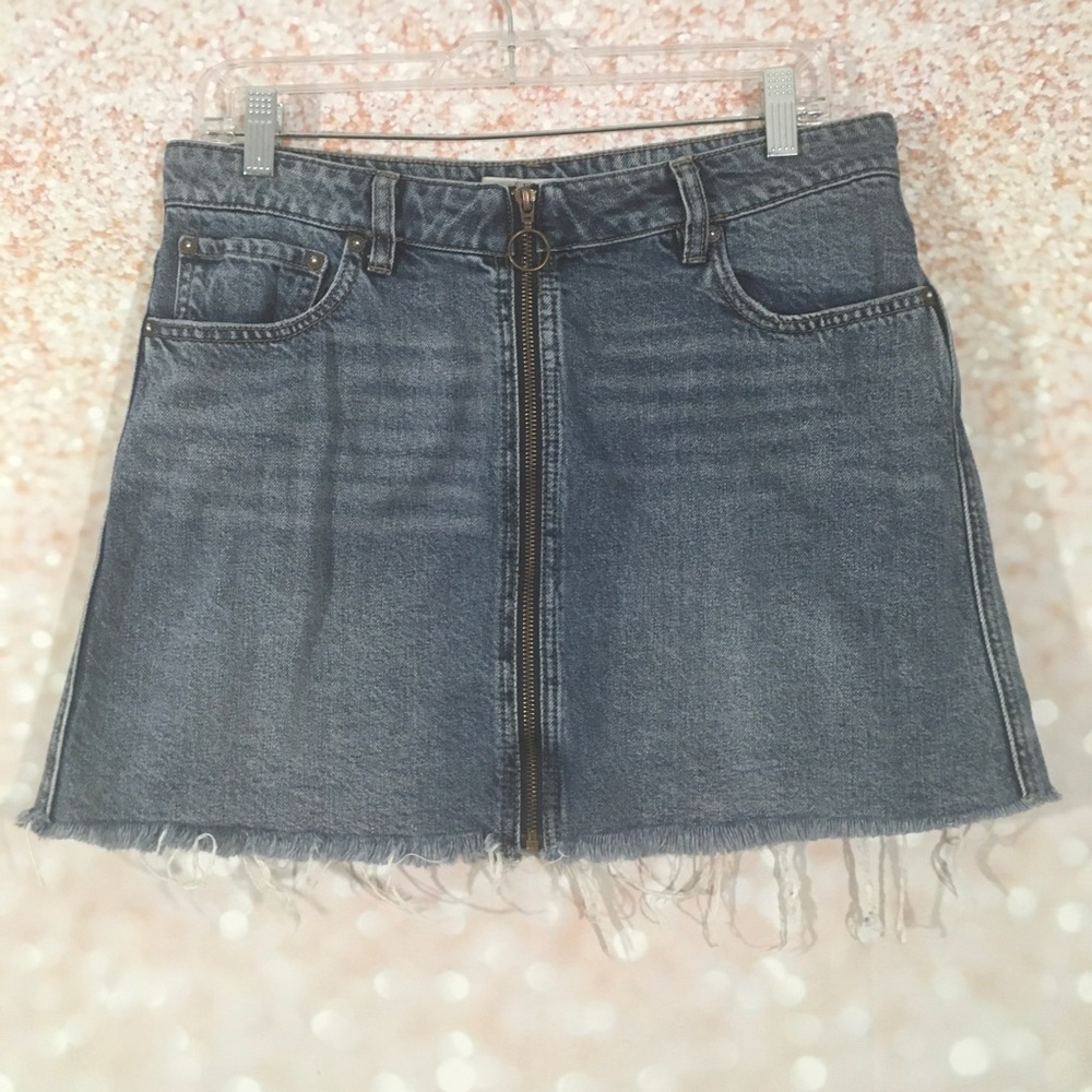 We The Free People Denim Mini Skirt